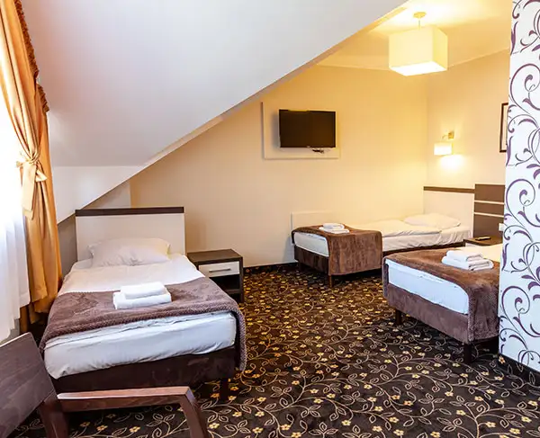 Tremandsværelse på Hotel Lotos